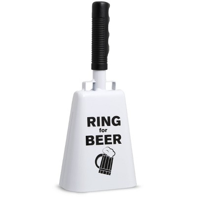 Cowbell with Handle - Cow Bell Noisemakers, Loud Call Bell for Cheers,  Sports Games, Weddings, Farm, Blue, 4.75 x 11 x 2.375 Inches