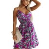 Clearlove Women's 2025 Summer Sundress Halter Sleeveless Elastic Waist Ruffle Mini Dress - 2 of 4