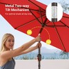 Sonkuki 7.5 ft Outdoor Patio Market Umbrella w/ Crank, Push Button Tilt,  UV-Resistant Canopy - 3 of 4