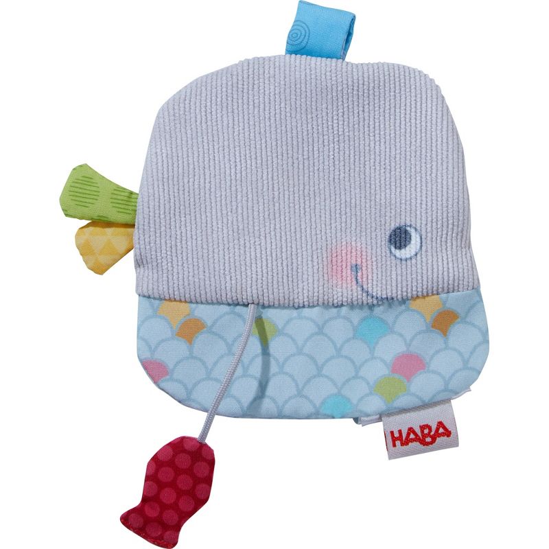 HABA Whale Crackly Lovey Crinkle Cloth Baby Toy, 1 of 3