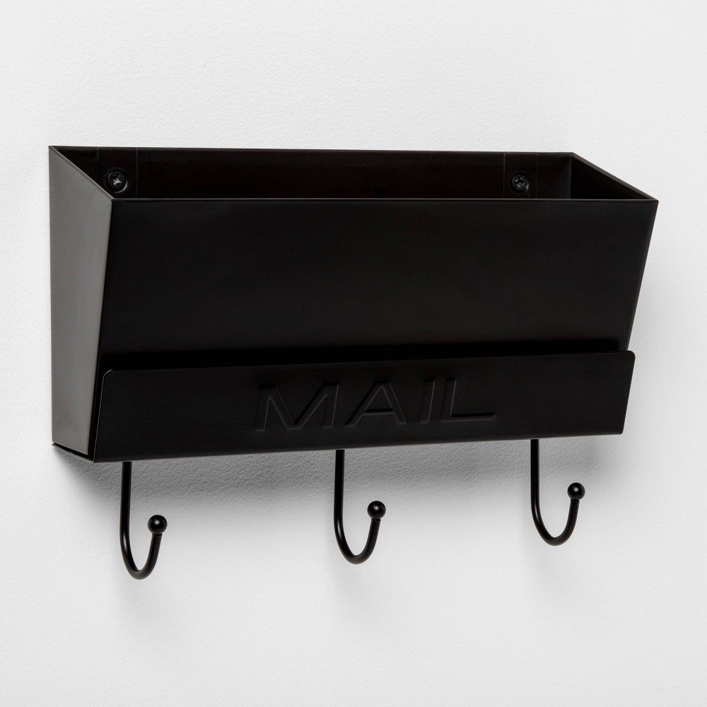 Classic Mail Holder Black - Threshold