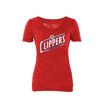 NBA Los Angeles Clippers Women's Short Sleeve V-Neck T-Shirt - L