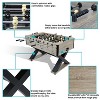 Sunnydaze Indoor Faux Rustic Distressed Wood Delano Foosball Soccer Game Table with Manual Scorers - 54" - Gray - 4 of 4