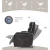Technical Leather Power Reclining Chair - 2 of 4
