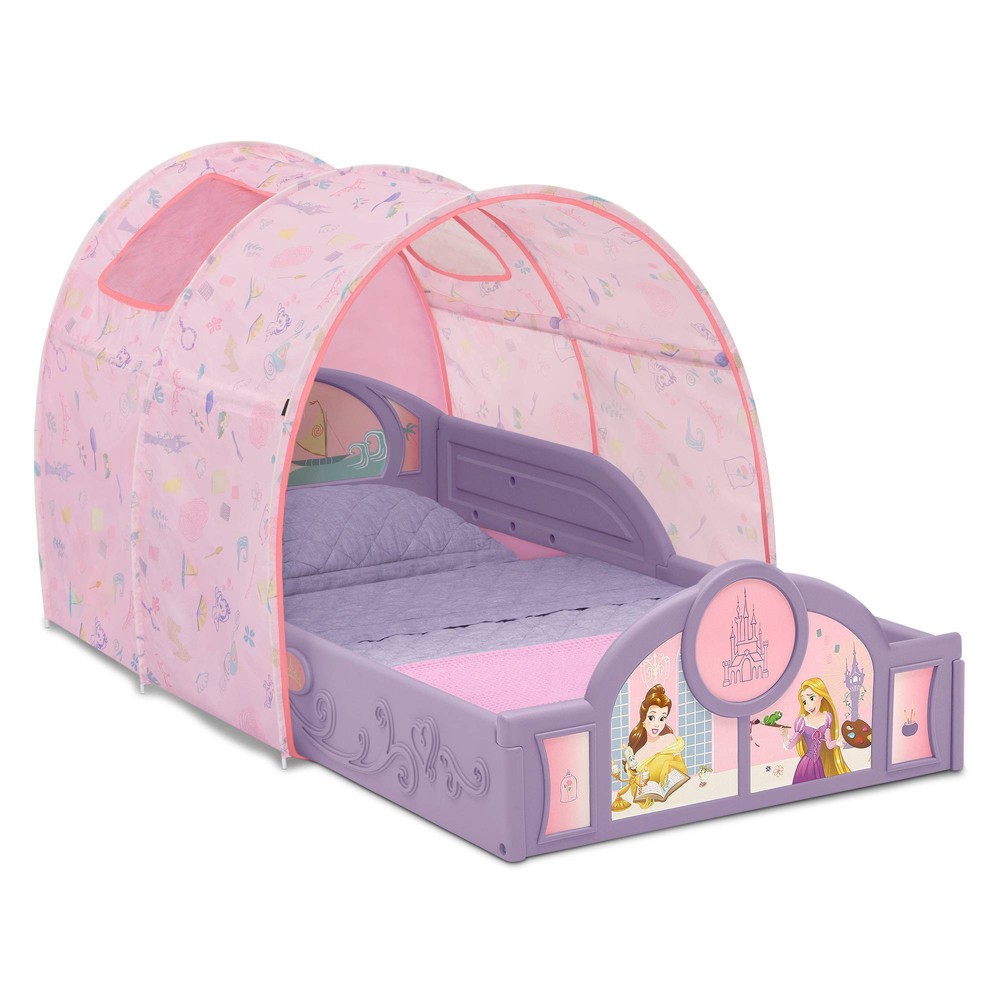 Photos - Playhouse / Play Tent Delta Children Disney Princess Sleep and Play Toddler Bed with Tent