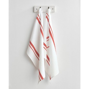 Solino Home Striped Linen Kitchen Towels | French Stripe - 1 of 4