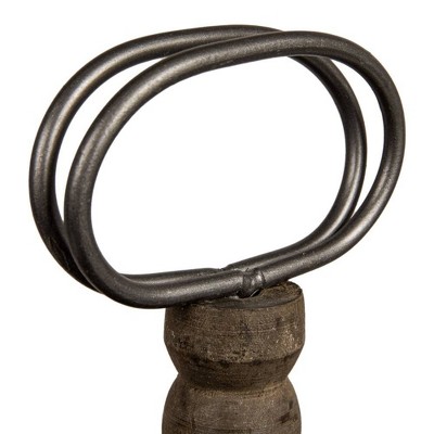 Brown Wooden 3-Tier Decorative Tray