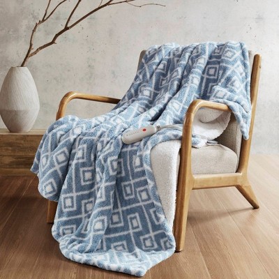 NicBex 50x60" Throw Blanket,Heated Blanket with 5 Heat Settings,Soft Bed Blanket for Bedroom