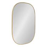 24" x 36" Caskill Capsule Framed Wall Mirror Gold - Kate and Laurel