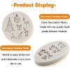 JDICTION Christmas Silicone Molds Snowflake Molds Snowflake Snowman Xmas Tree Reindeer Santa - 3 of 4