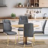 Dining Chairs Set of 4, Minimalist Modern Upholstered Chair with Metal Legs, Ideal for Home, Office, Kitchen, or Dining Room - 3 of 4