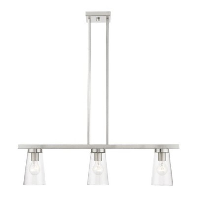 Livex Lighting Cityview 3 - Light Chandelier in  Brushed Nickel