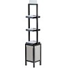 Azar Displays Slim Tower Retail Display with 3 Shelves - image 2 of 4