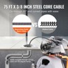 VEVOR Drain Cleaner Machine 75FT x 3/8 Inch, Auto Feed Sewer Snake Drain Auger on Wheels, Portable Drain Cleaning Machine, Gray - 4 of 4