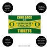 Evergreen Come Back with Tickets University of Oregon 28" x 16" Woven PVC Indoor Outdoor Doormat - 3 of 4