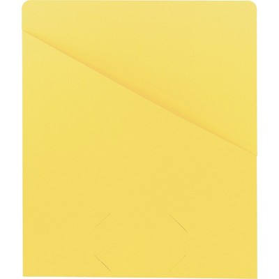 Smead Slash Jacket 9-3/4"x11-1/2" 25/PK 11 Pt Yellow 75434