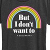 Women's - Instant Message - I Don't Want To Biography Short Sleeve Graphic T-Shirt - 2 of 4