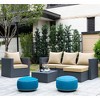 ARTPLAN Indoor/Outdoor All Weather Chair Cushions Set Deep Seat Back Pillows Outdoor Cushions for Patio Furniture - 2 of 4