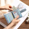 BEAFUP Wallets for Women,Leather RFID Blocking,Bifold Small Zipper Pocket Wallet,Card Case Purse with ID Window,Applies to Gift - 2 of 4