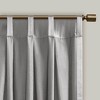 Pleat Curtain Panel with Tieback (Single) Silver 52x84in - 4 of 4