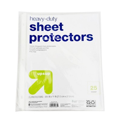 Letter Sheet Protectors Clear - up & up™