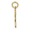 Black Bow Jewelry 14K Yellow Gold, Varsity Collection, Medium D/C Pendant Number 3 - 2 of 4