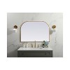 Elegant Lighting Metal Frame Arch Mirror 42x30 Inch in Brass - 2 of 4