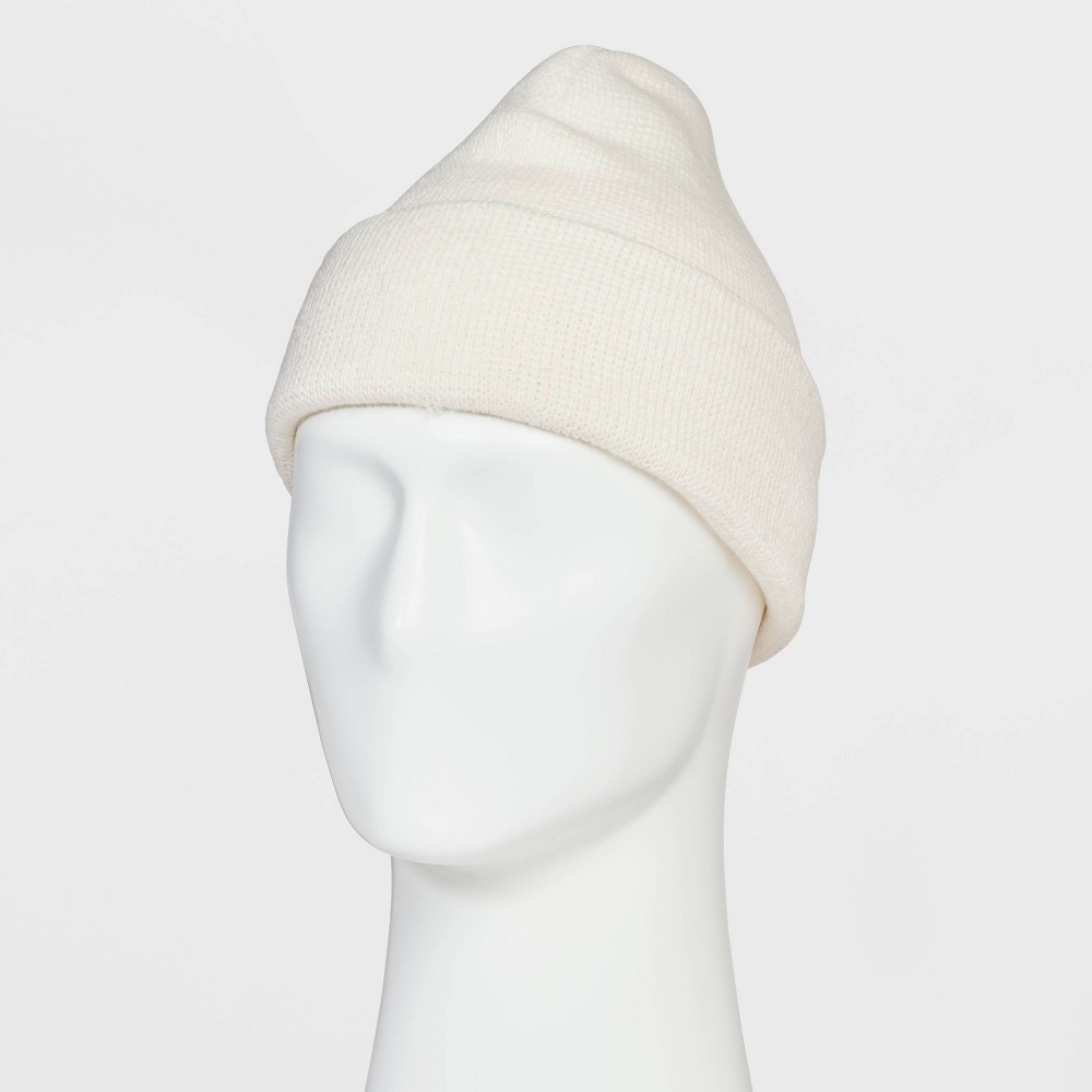 Men's Circular Pull on Knit Beanie - Goodfellow & Co™ Cream