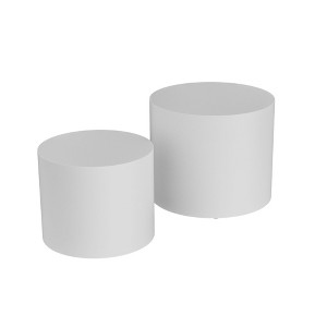 NicBex Modern Round Coffee Table Set of 2 with Solid Frame for Living Room and Office - 1 of 4