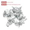 Unique Bargains Z Shape Offset Canvas Clips with 2 Mounting Holes and Screws - 3 of 4
