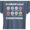 Women's - Instant Message - Its Okay To Feel Everything Short Sleeve Graphic T-Shirt - 2 of 4