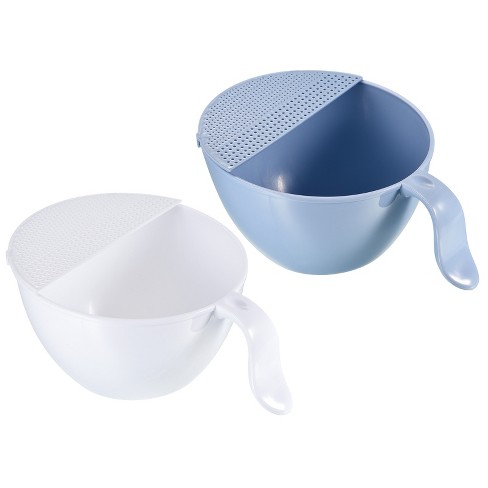 Unique Bargains Rice Strainer Rice Washing Bowl Rice Sieve Kitchen