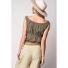 Women's Textured Cotton Gauze Top - Easel - 4 of 4