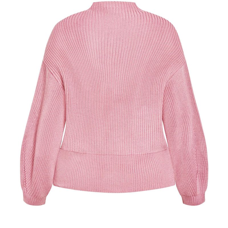 Women's Plus Size Angel Sleeve Sweater - musk | CITY CHIC, 5 of 7