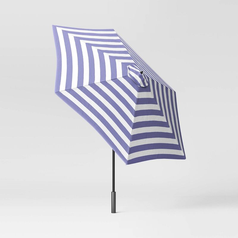 9' Round Cabana Stripe Outdoor Patio Market Umbrella with Black Pole - Threshold™, 5 of 9