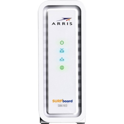 ARRIS SB6183 Cable Modem DOCSIS 3.0 16x4 Gigabit 1 Gbps Port 400 Mbps Max Speed - Certified Refurbished