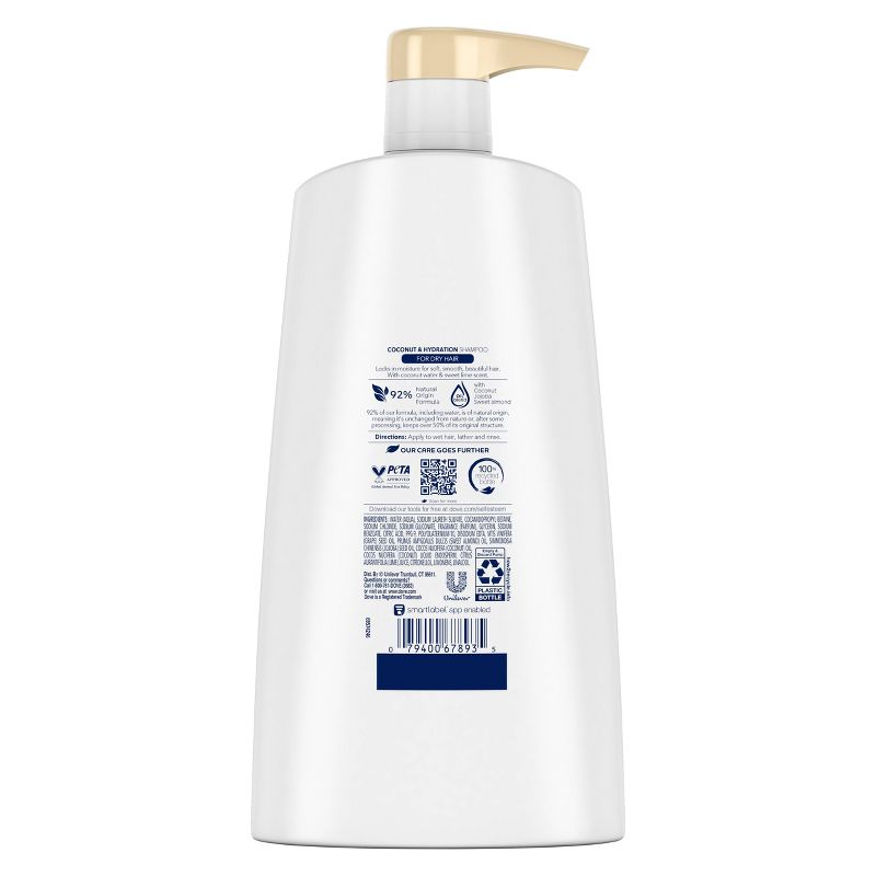 Dove Beauty Coconut & Hydration Shampoo for Dry Hair, 5 of 10