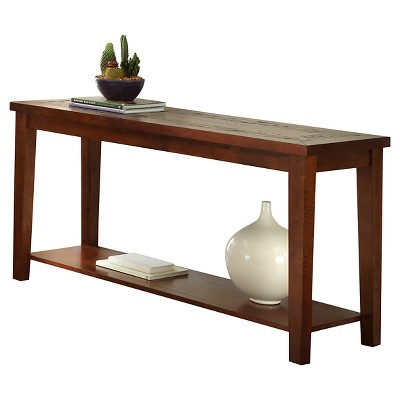 Rustic Lenka Sofa Table Mocha Finish - Steve Silver Co.