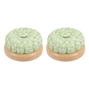 Unique Bargains Magnetic Wooden Base DIY Sewing Needlework Pin Cushions - 1 of 4