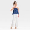 Girls' Bow Front Woven Tank Top - art class™ - 3 of 3