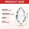 Unique Bargains K9 Crystal DIY Grid Chandelier Oval Pendant beads 1.5" 6 Pcs - 2 of 4