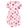 Hudson Baby Infant Girls Cotton Dresses, Strawberry Love - 3 of 4