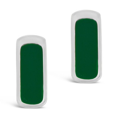 SHINE by Sterling Forever Enamel Bar Studs