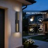 23.6" Modern Outdoor Wall Light Exterior Lighting Fixtures, Black Outdoor Light Fixture, LED Outdoor Wall Sconce Lighting Outside Lights - 2 of 4