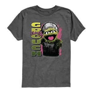 Boys' - Sesame Street - Oscar the Grouch Short Sleeve Graphic T-Shirt - 1 of 4