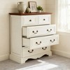 Modern White 5-Drawer Dresser for Bedroom Large Storage Chest of Drawers Sturdy Safe Furniture Organizer - 4 of 4