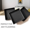 Aoibox Non Slip Furniture Pads 3 Inch Coasters Rubber Grippers Anti Skid Floor Protectors for Bed Couch 8 Pack Black - 2 of 4