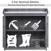 39" Outdoor Potting Bench Table, Wood Workstation Storage Cabinet with 2 Doors, Garden Cabinet with 2-Tier Shelves and Side Hook - 4 of 4