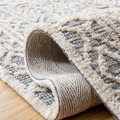 Gray Hand-Tufted Wool Rectangular Area Rug 4' x 6'