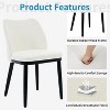 Upholstered Fabric Dining Room Side Chairs, Chair for Dining Room with Padded Seat and Wood Legs - 4 of 4